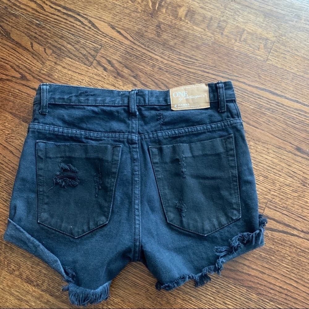 One by one teaspoon high rise Jean shorts